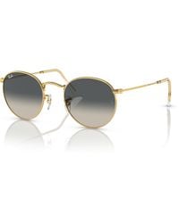 Ray-Ban - Round Metal Sunglasses Frame Grey Lenses - Lyst