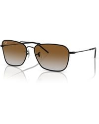 Ray-Ban - CARAVAN REVERSE Gafas de sol Negro Montura Marrón Lentes 58-15 - Lyst