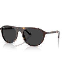 Ray-Ban - Rb2215 Sunglasses Frame Black Lenses Polarized - Lyst