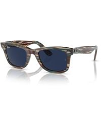 Ray-Ban - Rb2140f Original Wayfarer Photochromic Low Bridge Fit Sunglasses - Lyst