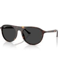 Ray-Ban - Rb2215 Sunglasses Frame Black Lenses Polarized - Lyst