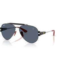 Ray-Ban - Rb3762m Scuderia Ferrari Collection Sunglasses Frame Grey Lenses - Lyst