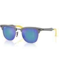 Ray-Ban - Rb3807m Scuderia Ferrari Collection Chromance Sunglasses Frame Grey Lenses Polarized - Lyst