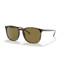 Ray-Ban - Rb4387 Sunglasses Tortoise Frame Brown Lenses 55-18 - Lyst