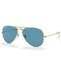Ray-Ban - Rb3025 Aviator Large Metal Sunglasses, Gold/grey Gradient, 62 Mm - Lyst
