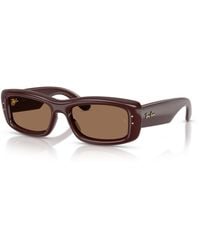 Ray-Ban - Kiliane Puffer Sunglasses Frame Brown Lenses - Lyst