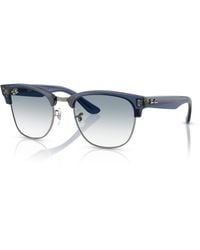 Ray-Ban - Clubmaster Reverse Sunglasses Frame Blue Lenses - Lyst