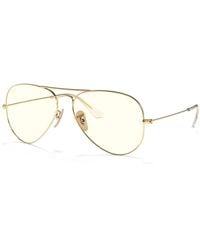 Ray-Ban - Aviator Clear Evolve Sunglasses Frame Grey Lenses - Lyst