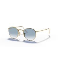 Ray-Ban - Rb3447n Round Flat Lens Round Sunglasses - Lyst