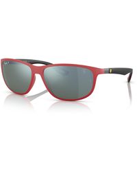 Ray-Ban - Rb4394m Scuderia Ferrari Collection Sunglasses Frame Green Lenses - Lyst