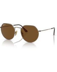 Ray-Ban - Jack Titanium Sunglasses Frame Lenses Polarized - Lyst