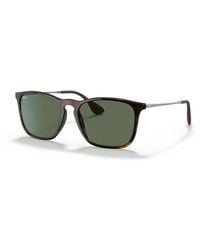 Ray-Ban - Chris Sunglasses Black Frame Grey Lenses 54-18 - Lyst