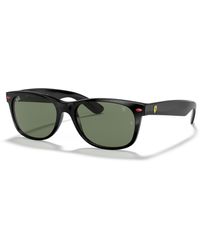 Ray-Ban - Sunglasses Unisex Rb2132m Scuderia Ferrari Collection - Black Frame Green Lenses 55-18 - Lyst