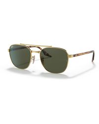 Ray-Ban - Sunglasses Unisex Rb3688 - Yellow Havana Frame Green Lenses 52-19 - Lyst