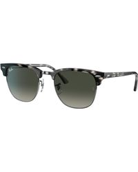 Ray-Ban - Clubmaster Fleck Sunglasses Havana Frame Grey Lenses 49-21 - Lyst