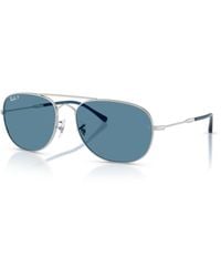 Ray-Ban - Bain Bridge Polarized+ Lenses Sunglasses Frame Blue Lenses Polarized - Lyst