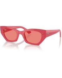 Ray-Ban - Zena bio-based lunettes de soleil monture verres rose - Lyst