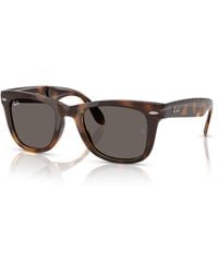 Ray-Ban - Wayfarer folding classic sonnenbrillen fassung grau glas - Lyst
