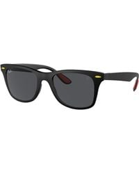 Ray-Ban - Scuderia Ferrari Spain Ltd | Customized By Carlos Sainz Sunglasses Frame Grey Lenses - Lyst