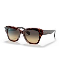 Ray-Ban - State Street Sunglasses Frame Brown Lenses - Lyst