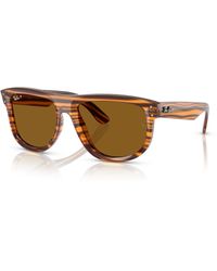 Ray-Ban - Boyfriend Reverse Sunglasses Frame Brown Lenses Polarized - Lyst