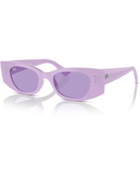 Ray-Ban - Kat bio-based lunettes de soleil monture verres violet - Lyst