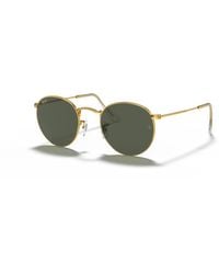 Ray-Ban - Round Metal Legend Sunglasses Frame Green Lenses - Lyst