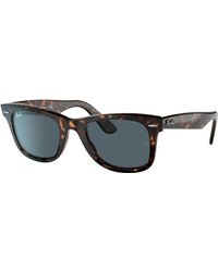 Ray-Ban - Original Wayfarer Classic Sunglasses Frame Blue Lenses - Lyst