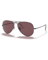 Ray-Ban - Rb3689 Aviator Metal Ii Polarized Sunglasses - Lyst