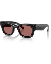 Ray-Ban - Wayfarer Puffer Sunglasses Frame Blue Lenses - Lyst