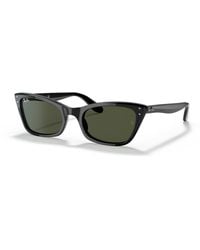 Ray-Ban - Sunglasses Woman Lady Burbank - Black Frame Green Lenses 52-20 - Lyst