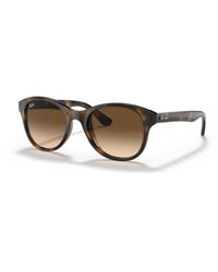 Ray-Ban - Sunglasses Woman Rb4203 - Tortoise Frame Brown Lenses 51-20 - Lyst