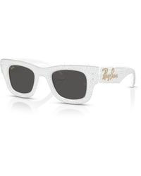 Ray-Ban - Wayfarer Puffer Crystal Pavè Edition Sunglasses Frame Black Lenses - Lyst