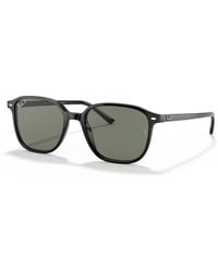 Ray-Ban - Sunglasses Unisex Leonard - Black Frame Green Lenses Polarized 53-18 - Lyst