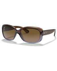 Ray-Ban - Sunglasses Woman Jackie Ohh - Brown Frame Brown Lenses 58-17 - Lyst