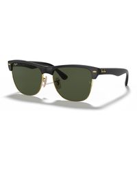 Ray-Ban - Sunglasses Man Clubmaster Oversized - Black Frame Green Lenses 57-16 - Lyst