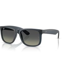Ray-Ban - Justin Classic Sunglasses Frame Blue Lenses Polarized - Lyst
