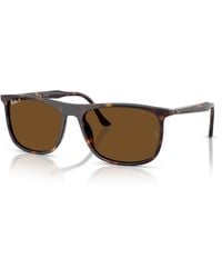Ray-Ban - Rb2216 Sunglasses Frame Brown Lenses Polarized - Lyst