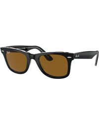 Ray-Ban - Rb2140f Original Wayfarer Low Bridge Fit Square Sunglasses - Lyst