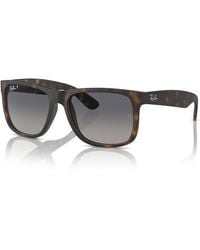 Ray-Ban - Justin classic gafas de sol montura azul lentes polarizado - Lyst