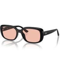Ray-Ban - Rb4421d washed lenses bio-based sonnenbrillen fassung rosa glas - Lyst