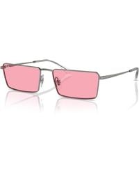 Ray-Ban - Emy bio-based lunettes de soleil monture verres rose - Lyst