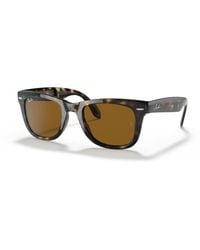 Ray-Ban - Sunglasses Wayfarer Folding Classic - Military Green Frame Brown Lenses 50-22 - Lyst