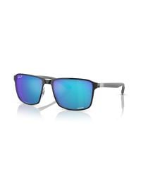 Ray-Ban - Rb3721ch Chromance Sunglasses Frame Blue Lenses Polarized - Lyst