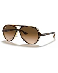 Ray-Ban - Cats 5000 Classic Sunglasses Frame Brown Lenses - Lyst