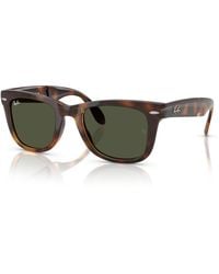 Ray-Ban - Rb4105 Folding Wayfarer Sunglasses - Lyst