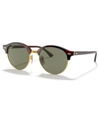 Ray-Ban - Clubround Classic Sunglasses Frame Green Lenses Polarized - Lyst