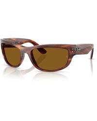 Ray-Ban - Mega balorama gafas de sol montura marrón lentes - Lyst