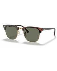 Ray-Ban - Clubmaster Classic Sunglasses Frame Green Lenses Polarized - Lyst