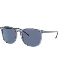 Ray-Ban - Sunglasses Unisex Rb4387 - Blue Frame Blue Lenses 56-18 - Lyst
